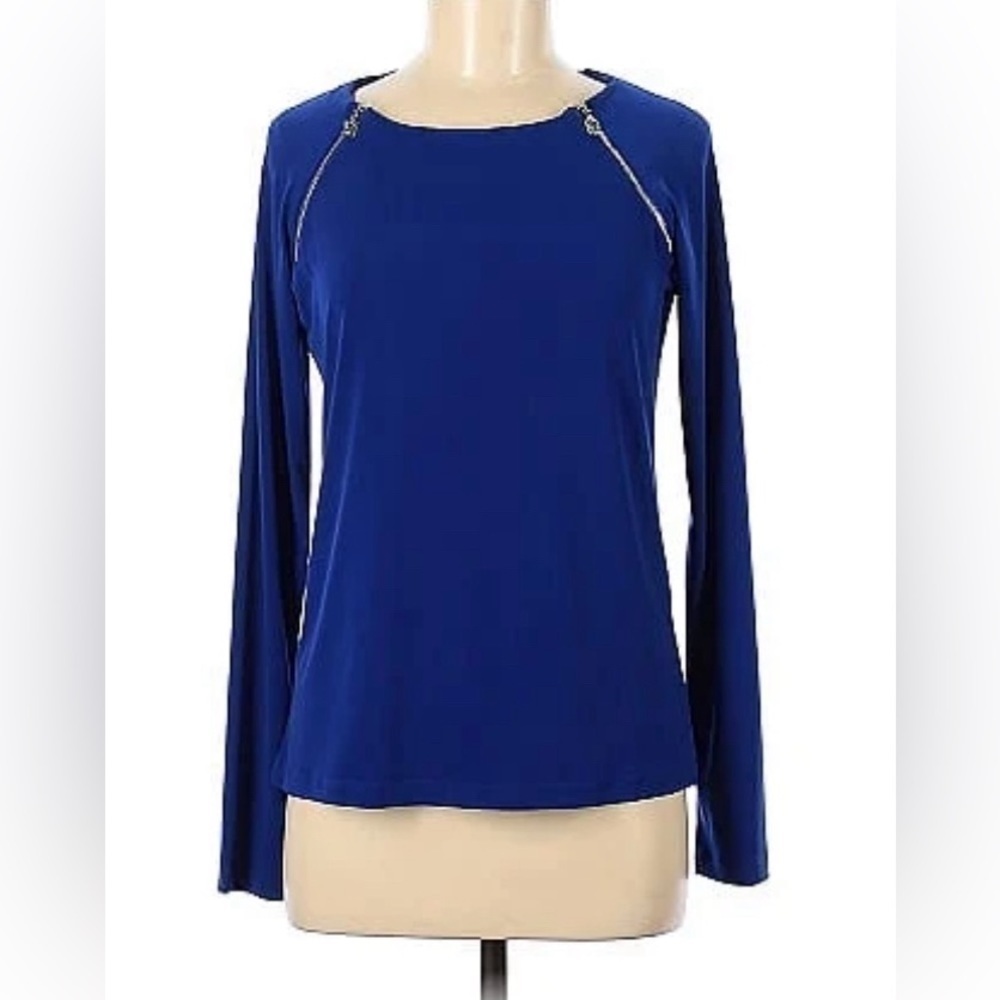 ANN Klein - Long sleeve blouse with zippered detailing - Picture 1 of 2